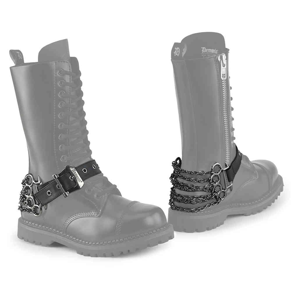 DemoniaCult - DA-515 Schuhmanschette - Schwarz